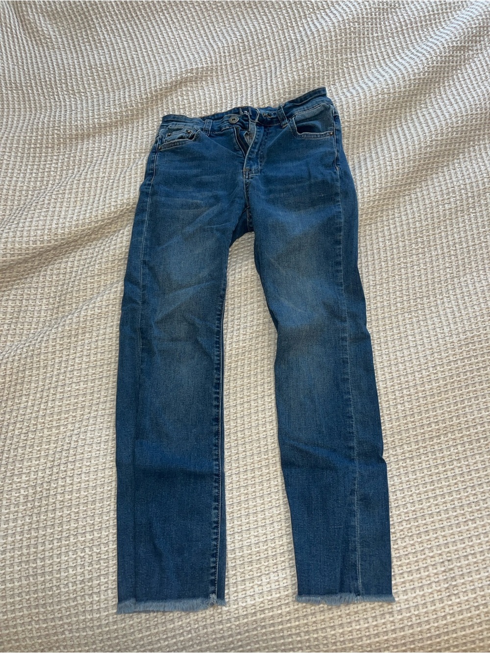 Bianco Women's Straight-Leg Jeans in Dark Blue Ankle Cut Size 26 Used Like New